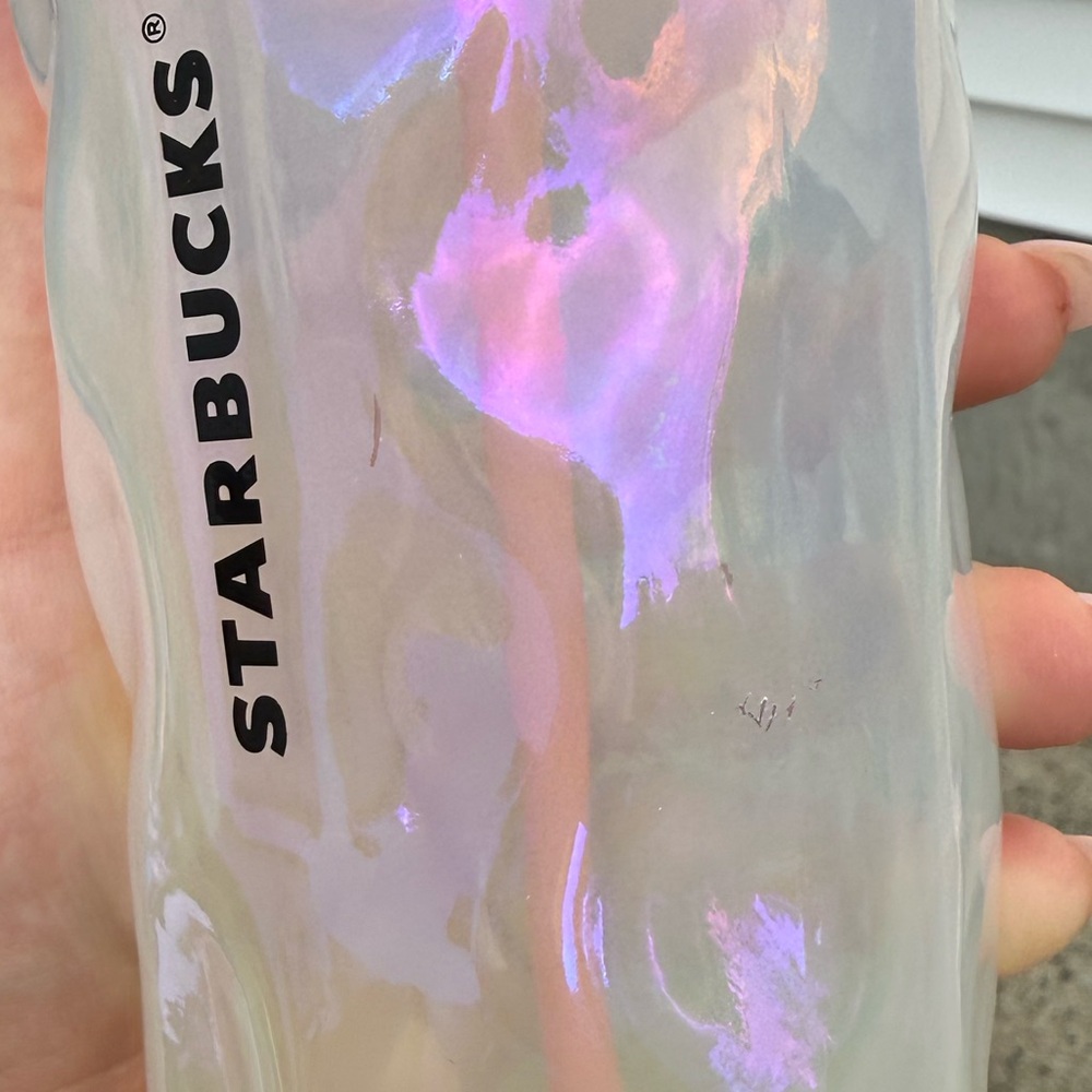 Starbucks Iridescent Cup with Pink Lid and Straw - Picture 2 of 4